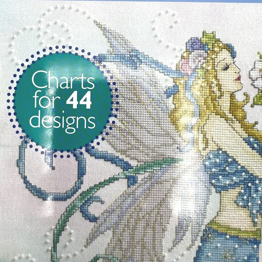 Joan Elliott Cross Stitch Collection Magazine 44 Designs Fairies Medieval RARE